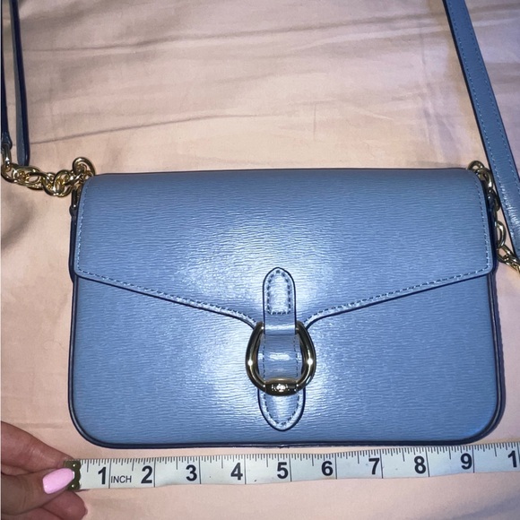 🩵BRAND NEW Ralph Lauren Crossbody Bag - blue with gold hardware🩵 - Picture 12 of 16